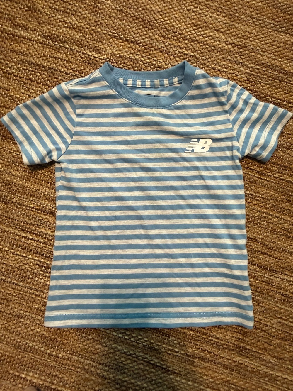 New Balance Striped Short Sleeve T-Shirt 24M VGUC